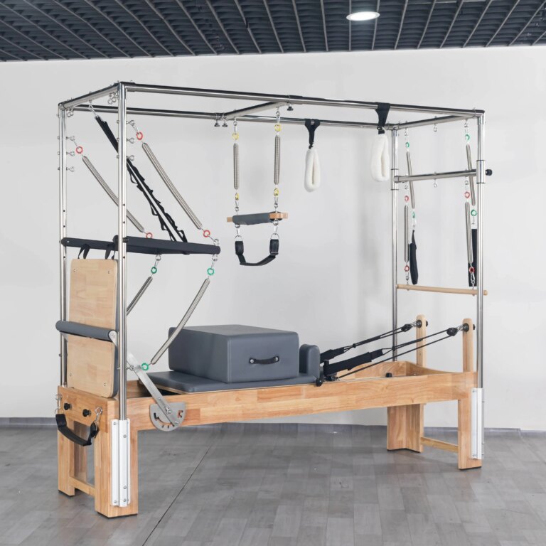 3-in-1 Oak Cadillac Bed with Adjustable Resistance for Gym Fitness Studio Training