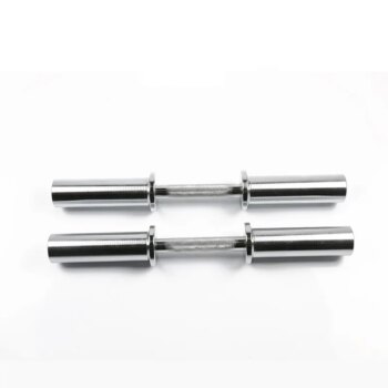 Silver Steel Barbell Bar 220cm Adjustable Dumbbell Bar Home Gym