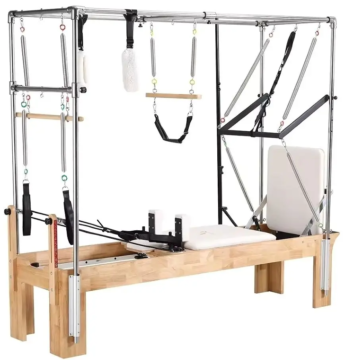 Home Use 3-in-1 Adjustable Yoga Pilates Cadillac Bed Solid Wood