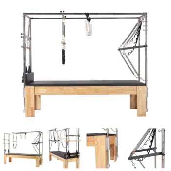 Durable Oak Cadillac Bed Adjustable Yoga Pilates Equipment