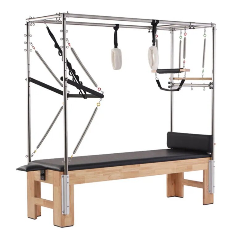 Commercial Oak Pilates Cadillac Bed Reformer with Custom Logo for Studio Use