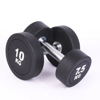 Wholesale Custom Round Rubber Gym Dumbbell Set
