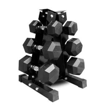 Commercial Gym Equipment Hex Rubber Dumbbell Set