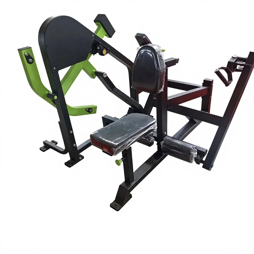 Commercial Plate Loaded Row Machine with Adjustable Angle for Back Muscle Training