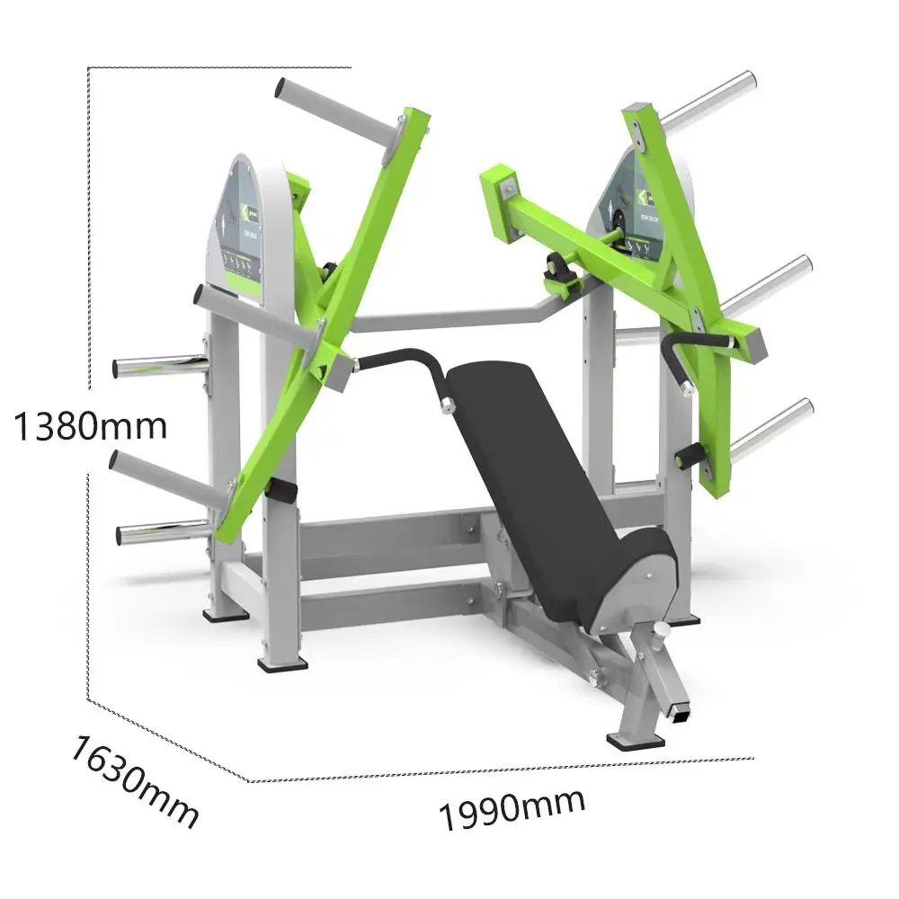 PM04 Plate-loaded Incline Chest Press Machine for Commercial Gyms 180kg Capacity