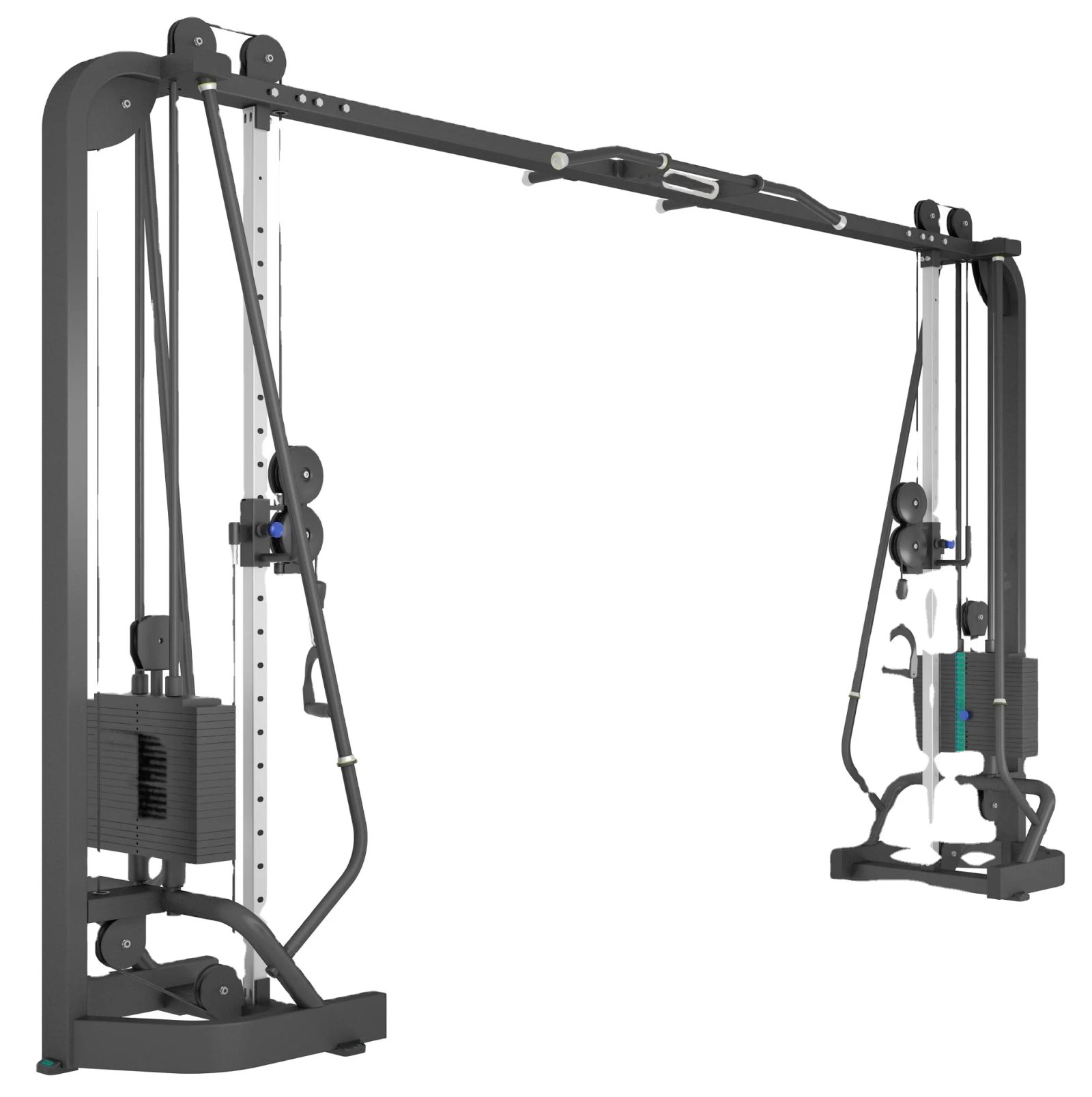 Commercial Gym Q235 Cable Crossover Trainer with 360° Rotating Pulleys for Functional Training