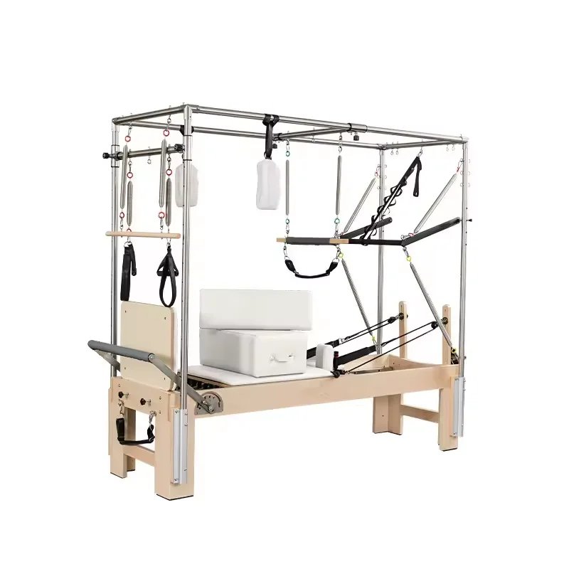 3-in-1 Cadillac Bed with Adjustable Resistance for Pilates Studio & Home Gym Training
