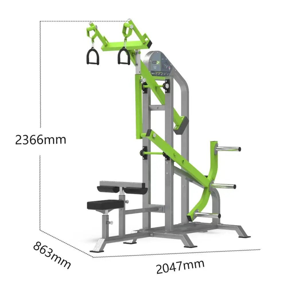 Seated Lat Pulldown Machine with Multi-Grip Bar for Commercial Gym Chest & Back Training