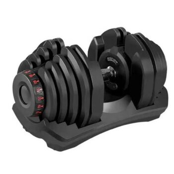 Adjustable Dumbbells Set with Custom Logo 24kg/40kg Rubber Coated for Gym Strength Training