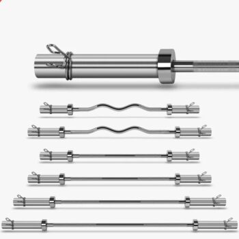 220cm Steel Barbell Bar with 5-20KG Rubber Weights for Commercial Gym Strength Training Custom Logo