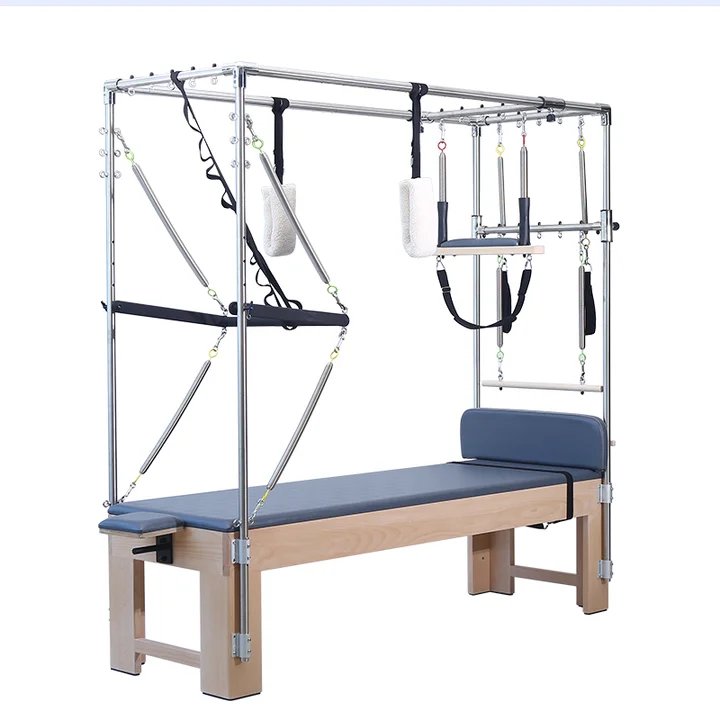 Pilates Reformer Cadillac Bed with German Springs for Full-Body Strength Training