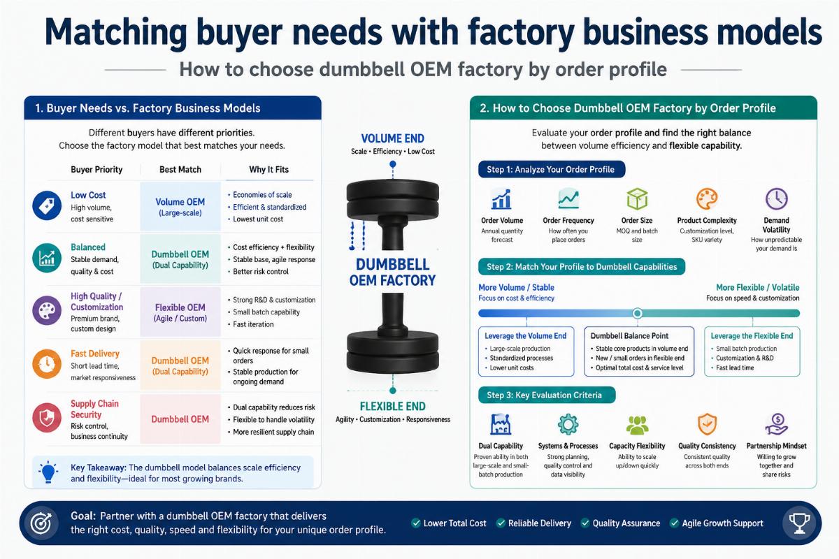 Matching buyer needs with factory business models
