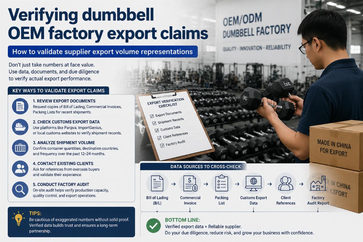 Verifying dumbbell OEM factory export claims