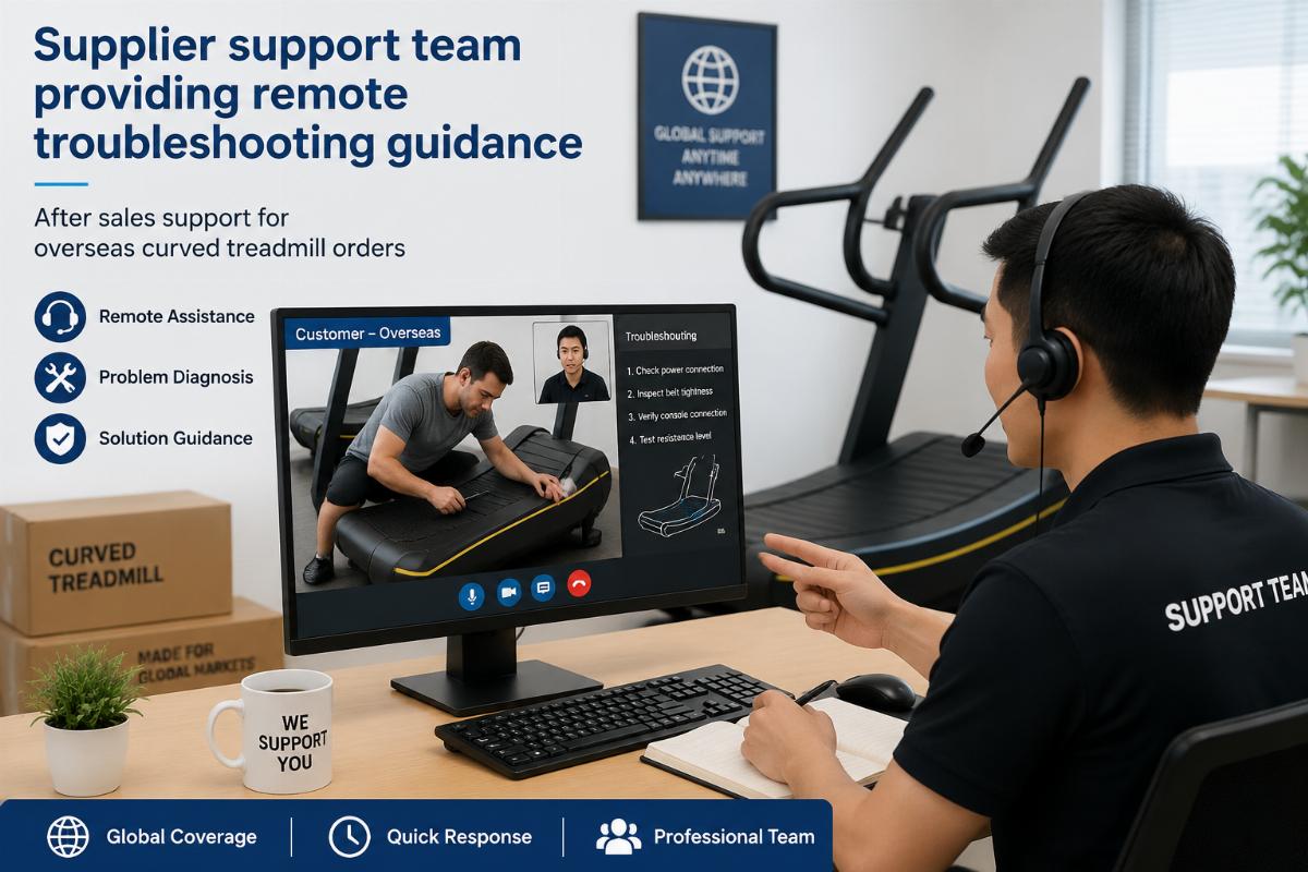 Supplier support team providing remote troubleshooting guidance