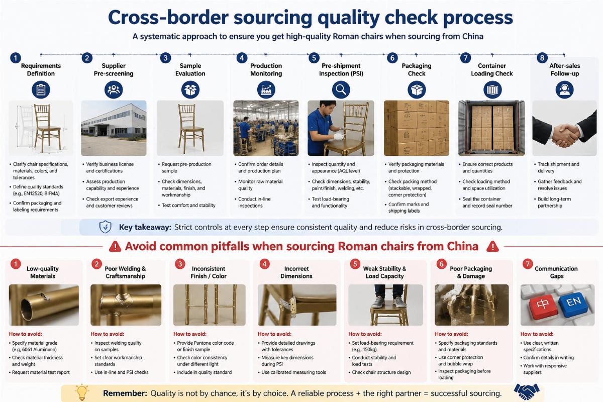 Cross-border sourcing quality check process
