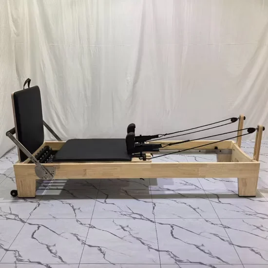 Oak Maple Wood Pilates Reformer for Home Gym
